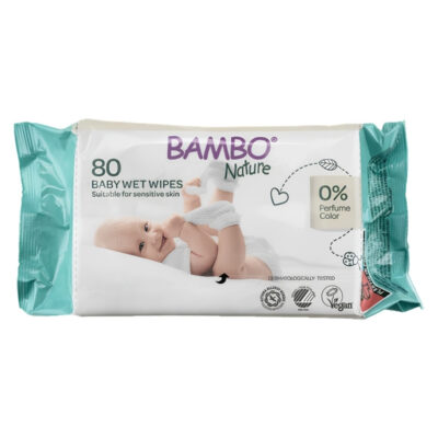 Органски влажни марамчиња за бебиња - х80