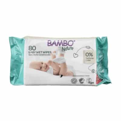 Органски влажни марамчиња за бебиња - х80