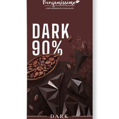 Органско безглутенско темно чоколадо со 90% какао - 60 гр.