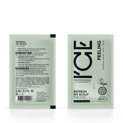 ICE PROFESSIONAL / ТЕСТЕР REFRESH MY SCALP ПИЛИНГ ЗА СКАЛП ЗА СИТЕ ТИПОВИ НА КОСА - 6 МЛ.