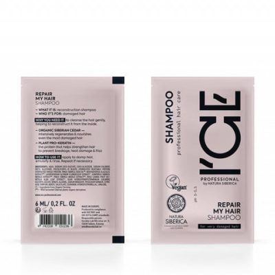 ICE PROFESSIONAL / ТЕСТЕР REPAIR MY HAIR ШАМПОН ЗА ОШТЕТЕНА КОСА - 6 МЛ.