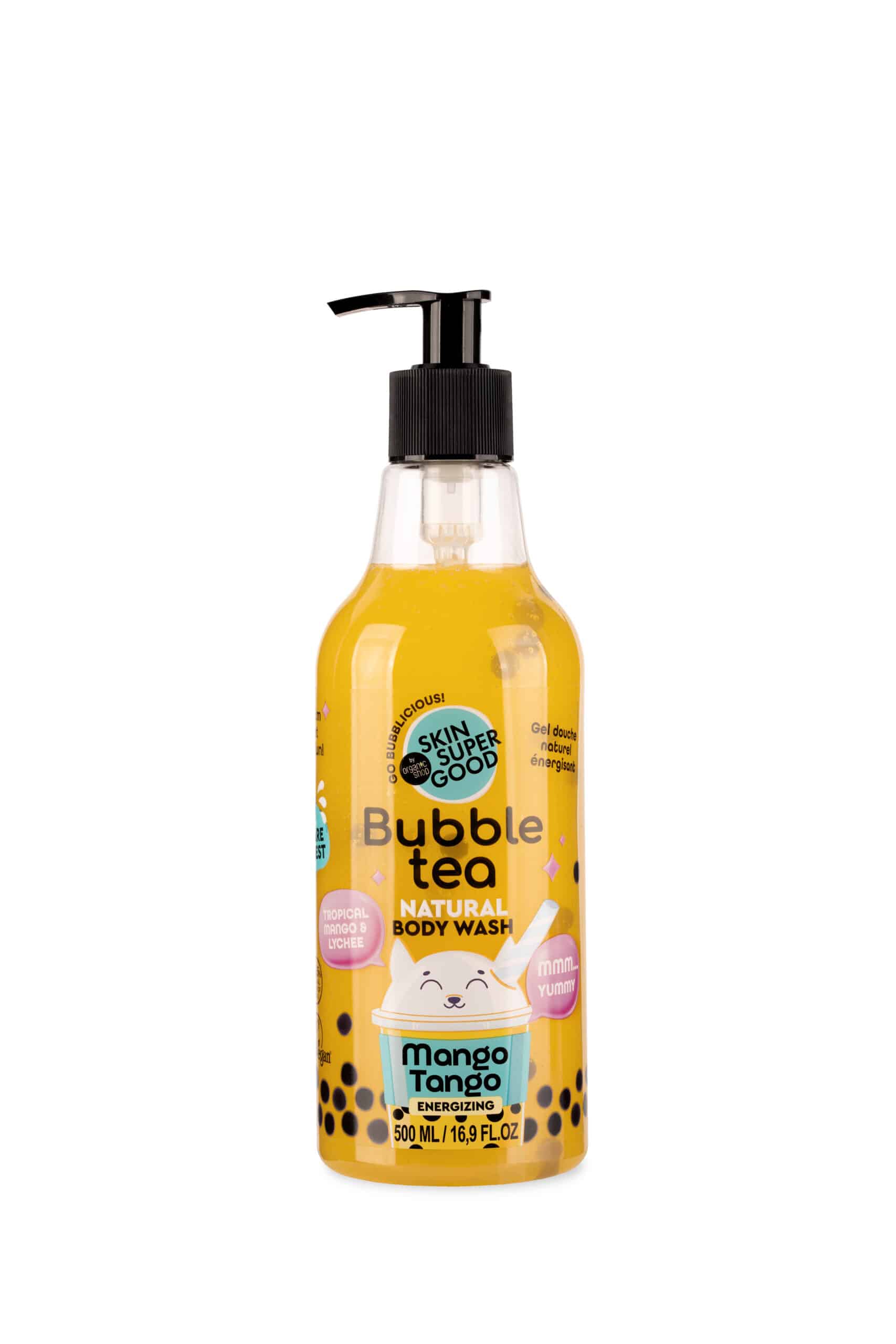 Bubble Tea енергизирачки гел за туширање од манго и личи - 500 мл.