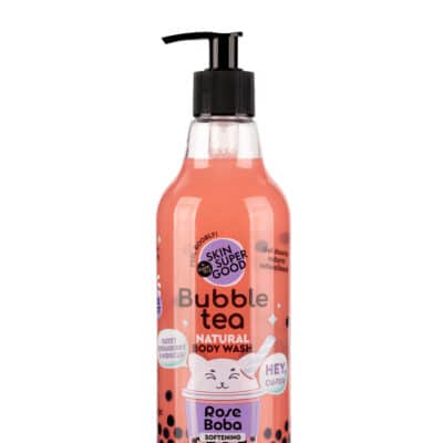 Bubble Tea омекнувачки гел за туширање од јагода и хибискус - 500 мл.