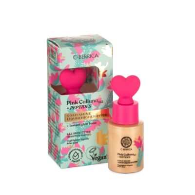 Течен хајлајтер за лице "Gold Shine" со пептиди и витамин Б12 - 30 мл.