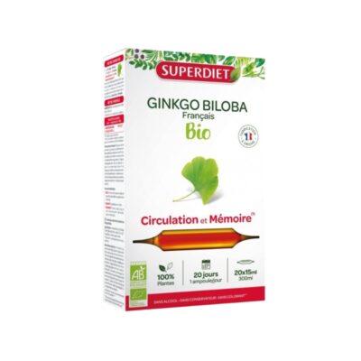 Органски суплемент за нормална циркулација и меморија - 20 ампули по 15 мл.